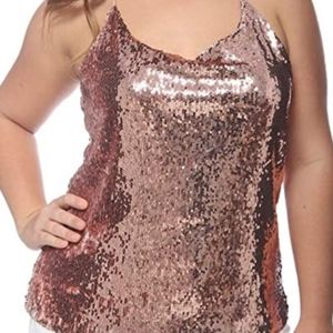 Sparkle tank, rose gold